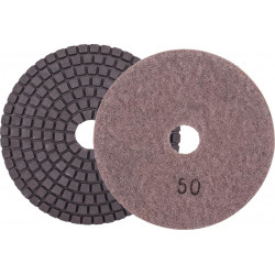 100MM DIAMOND WET POLISHING PAD 50 GRIT GREY