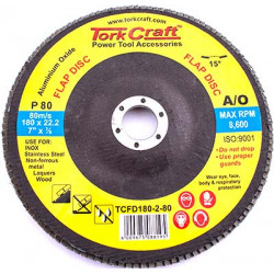 FLAP DISC 180MM 15 DEG.ANGLE 80GRIT