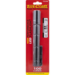 TORCH LED ALUM.100LM BLK USE 3 X AA BATTERIES TORK CRAFT