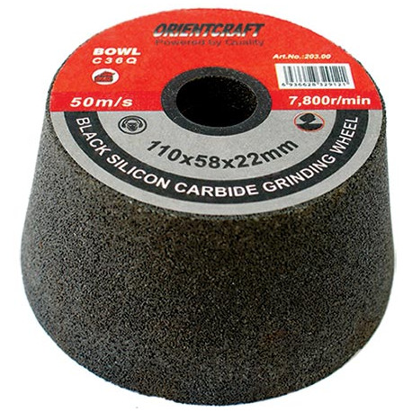 GRINDING WHEEL 110X58 M22 BORE - BOWL36 - ANGLE GRINDER