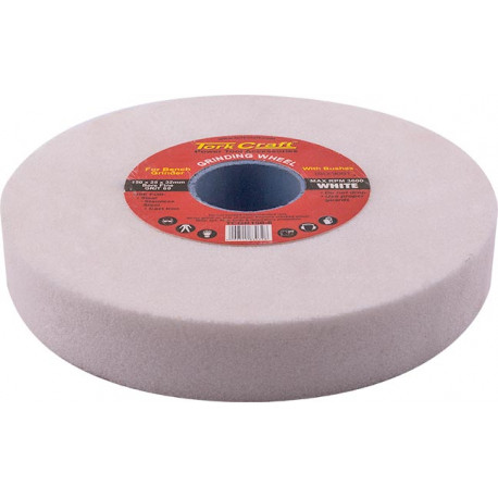 GRINDING WHEEL 150X25X32MM BORE FINE 60GR W/BUSHES FOR B/G WHITE