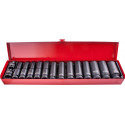 15PC 1/2```` DR IMP SOCKET SET(10 - 27 + 2 X ADAPTORS 3/8X1/2 and 1/2X3/8 )