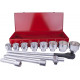 SOCKET SET 12PC 1```` DRIVE 6PT 46 - 80MM IN METAL CASE