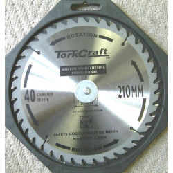 BLADE CONTRACTOR 210 X 40T 30-1-20-16 CIRCULAR SAW TCT