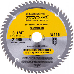 BLADE CONTRACTOR 210 X 60T 30-1-20-16 CIRCULAR SAW TCT