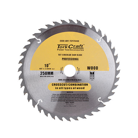 BLADE CONTRACTOR 250 X 40T 30/1/20/16 CIRCULAR SAW TCT