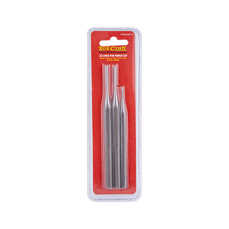 TORK CRAFT LONG PIN PUNCH SET 3PC