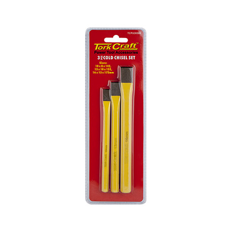 TORK CRAFT COLD CHISEL SET 3PC