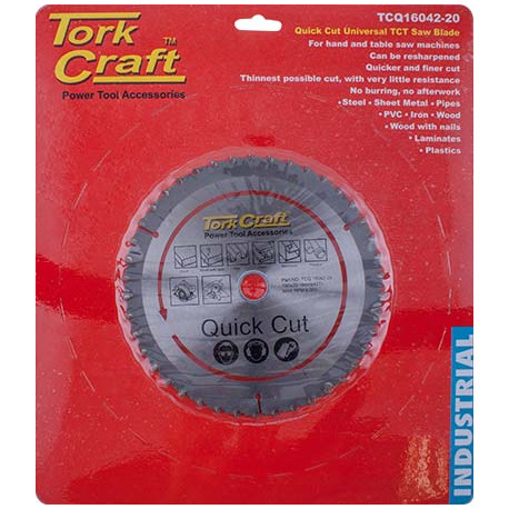 UNIVERSAL QUICK CUT TCT BLADE 160X42T 20-16