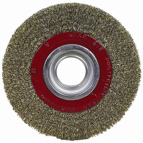 WIRE WHEEL BRUSH 150 X 25MM BENCH GRINDER BLISTER