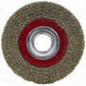 WIRE WHEEL BRUSH 150 X 25MM BENCH GRINDER BLISTER