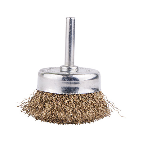 WIRE CUP BRUSH 50MM X 6MM SHAFT