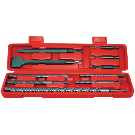 SDS PLUS DRILL and CHISEL SET 10PCE