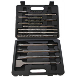 SDS PLUS DRILL and CHISEL SET 13PCE