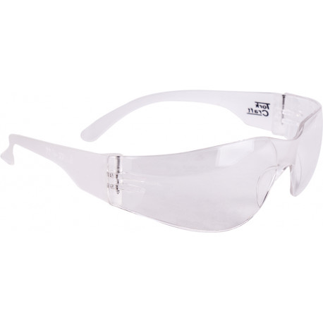 SAFETY EYEWEAR GLASSES CLEAR ERGONOMIC DESIGN IN POLY BAG