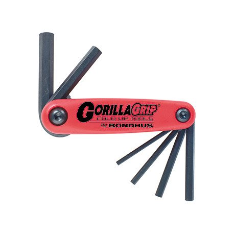 HEX END FOLD UP WRENCH 6PC 3-10MM GORILLAGRIP