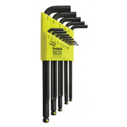 BALL END L-WRENCH 13PC SET 0.50-3/8```` PROHLD