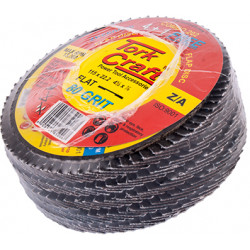 FLAP DISC ZIRCONIUM 115MM 80 GRIT FLAT 4+1 FREE