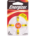 ENERGIZER HEARING AID BATTERY AZ10 YELLOW 4 PACK (MOQ 6)