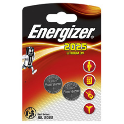 ENERGIZER CR2025BS1 3V LITHIUM COIN BATTERY (2 PACK) (MOQ12)