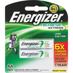 ENERGIZER RECHARGE 2300MAH  AA - 2 PACK (MOQ6)