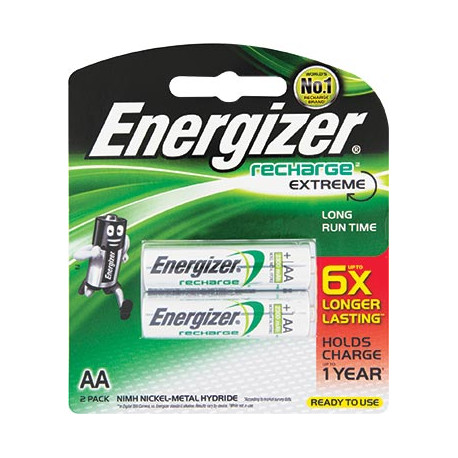 ENERGIZER RECHARGE 2300MAH  AA - 2 PACK (MOQ6)