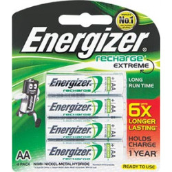 ENERGIZER RECHARGE 2300MAH   AA - 4 PACK (MOQ6)