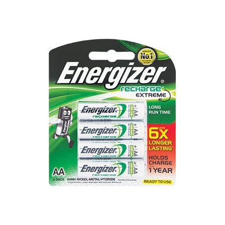 ENERGIZER RECHARGE 2300MAH   AA - 4 PACK (MOQ6)