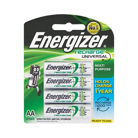 ENERGIZER RECHARGE: 2000 MAH AA - 4 PACK