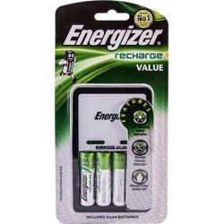 ENERGIZER VALUE CHARGER (C/W AA BATTERIES (4)