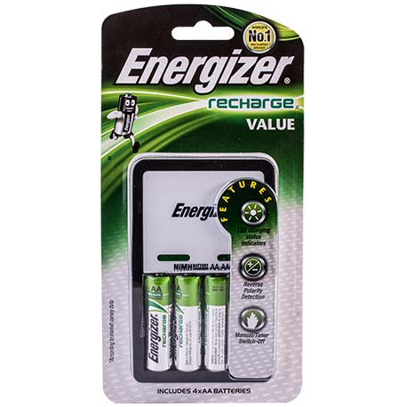 ENERGIZER VALUE CHARGER (C/W AA BATTERIES (4)