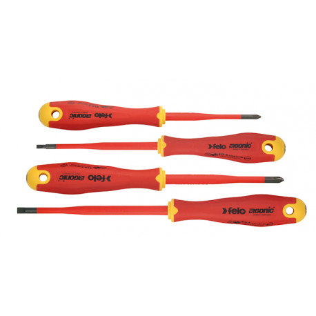 FELO 413 S/DRIVER SET 4PC ERGONIC SLIMLINE INSULATED VDE SL/PH