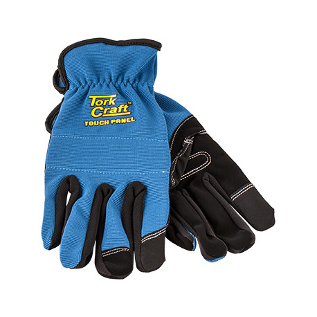 GLOVE BLUE WITH PU PALM SIZE X-LARGE MULTI PURPOSE