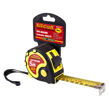 MEASURING TAPE MULTI LOCK 5M X 25MM LONG LIFE CONTRACTOR