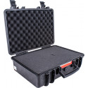 HARD CASE 460X355X175MM OD WITH FOAM BLACK WATER and DUST PROOF 433015