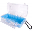 MICRO CASE BLUE 169 X 123 X 50MM SIL./LINER WITH CARABIN.CLIP