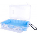 MICRO CASE BLUE 198 X 130 X 53MM SIL./LINER WITH CARABIN.CLIP