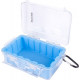 MICRO CASE BLUE 199 X 130 X 79MM SIL./LINER WITH CARABIN.CLIP