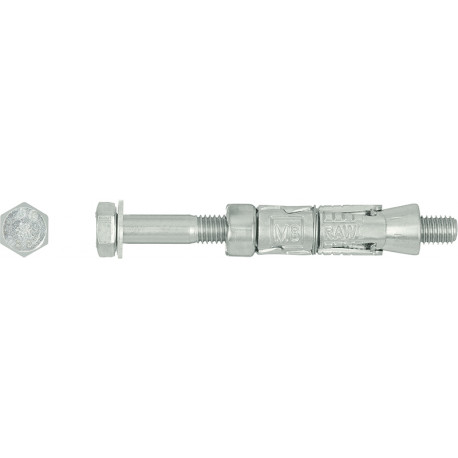 RAWLBOLT M6X55X10MM X50-BOX (12MM HOLE)