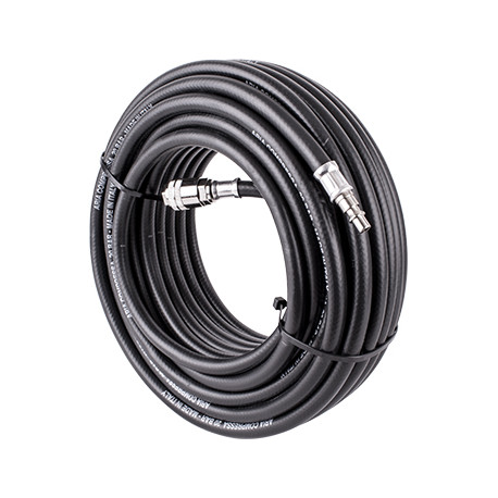 RUBBER AIR HOSE 8MMX20M W.QUICK COUPLER BX15813R20