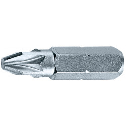 POZI NO.1 X 25MM HI CROM INSERT BIT