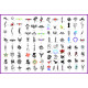 BOOK 02 TATTOO STENCILS 100 DESIGNS PER BOOK 4 DESIGNS ON EA  A4 SHEET