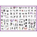 BOOK 03 TATTOO STENCILS 100 DESIGNS PER BOOK 4 DESIGNS ON EA  A4 SHEET