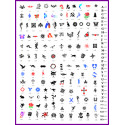 BOOK 04 TATTOO STENCILS 160 DESIGNS 16 DESIGNS ON EACH A4 SHEET