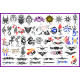 BOOK 13 TATTOO STENCILS 53 DESIGNS MID-SIZE