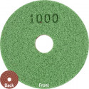 100MM DIAMOND WET POLISHING PAD 1000 GRIT DARK GREEN