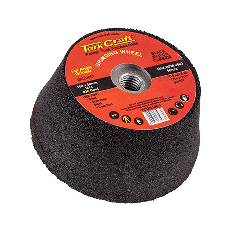 GRINDING WHEEL 100X50 M14 BORE - 36 BOWL - ANGLE GRINDER