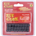 LETTER PUNCH SET 6MM (A-Z) BLACK FINISH