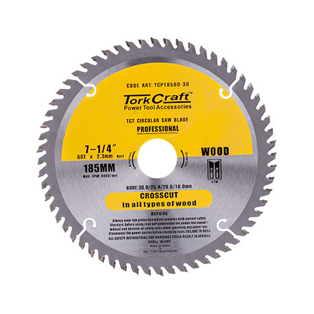 BLADE CONTRACTOR 185X60T 30/20/16/1 CIRCULAR SAW TCT