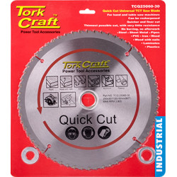 UNIVERSAL QUICK CUT TCT BLADE 250X60T 30-20-16